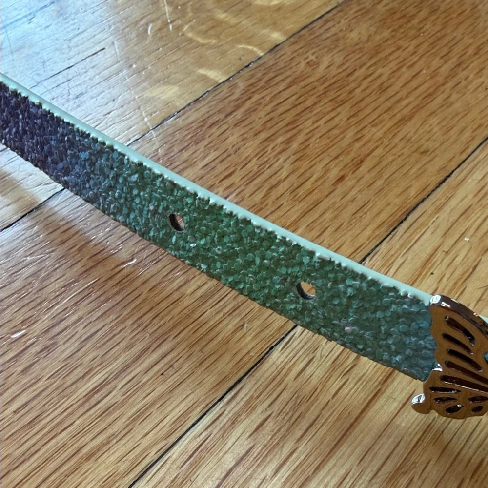 Target Blue-Green Gradient Kids Belt with Silver Butterfly Charm